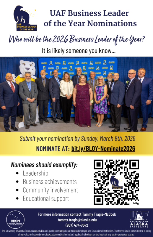 2026 Business Leader of the Year Nominee Flyer 