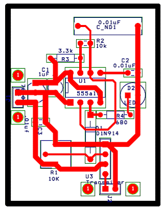 Temperature sensor layout