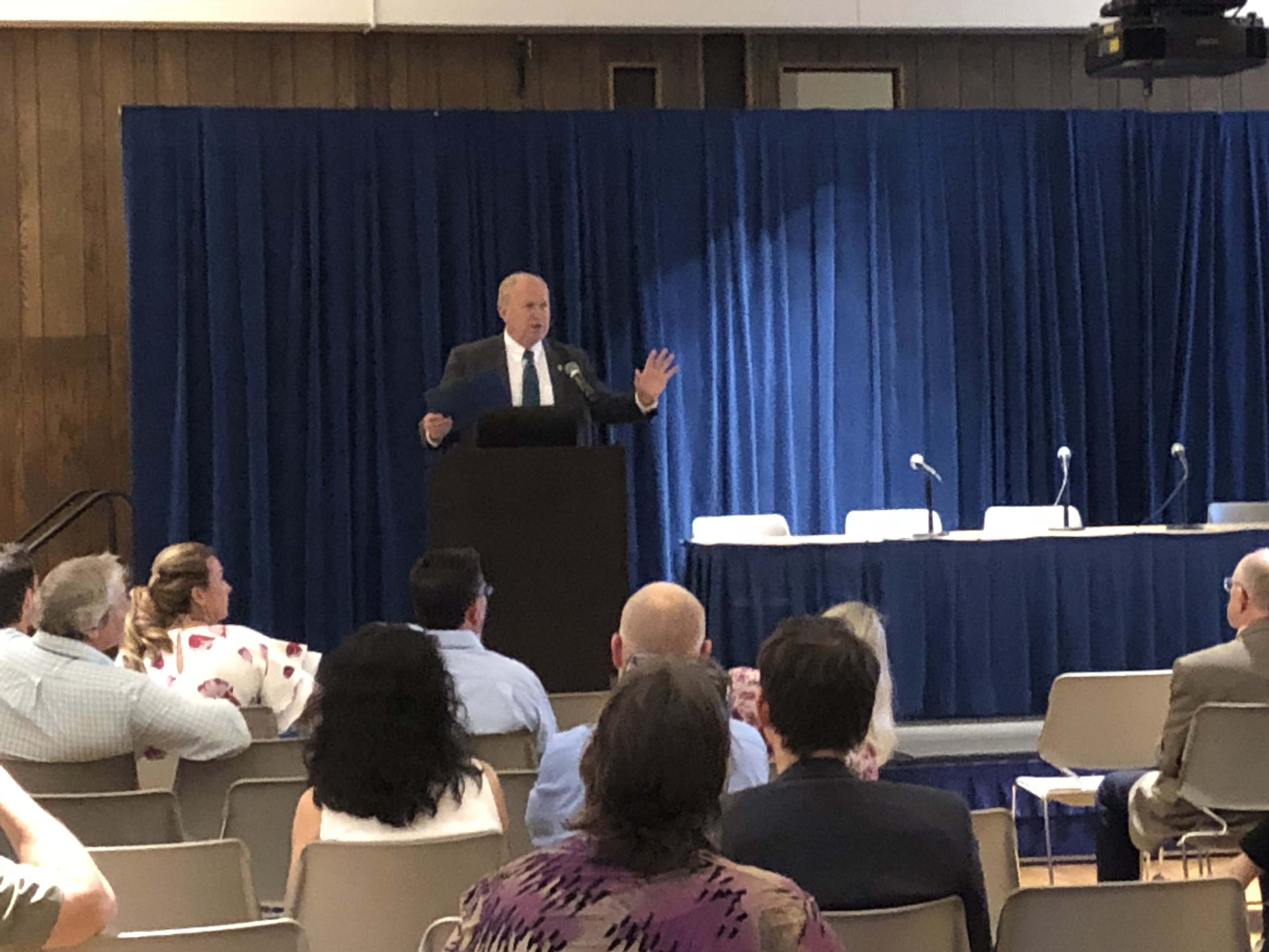 Governor Walker spoke to the attendees of the SBIR Road Tour. Photo by Peter Webley.