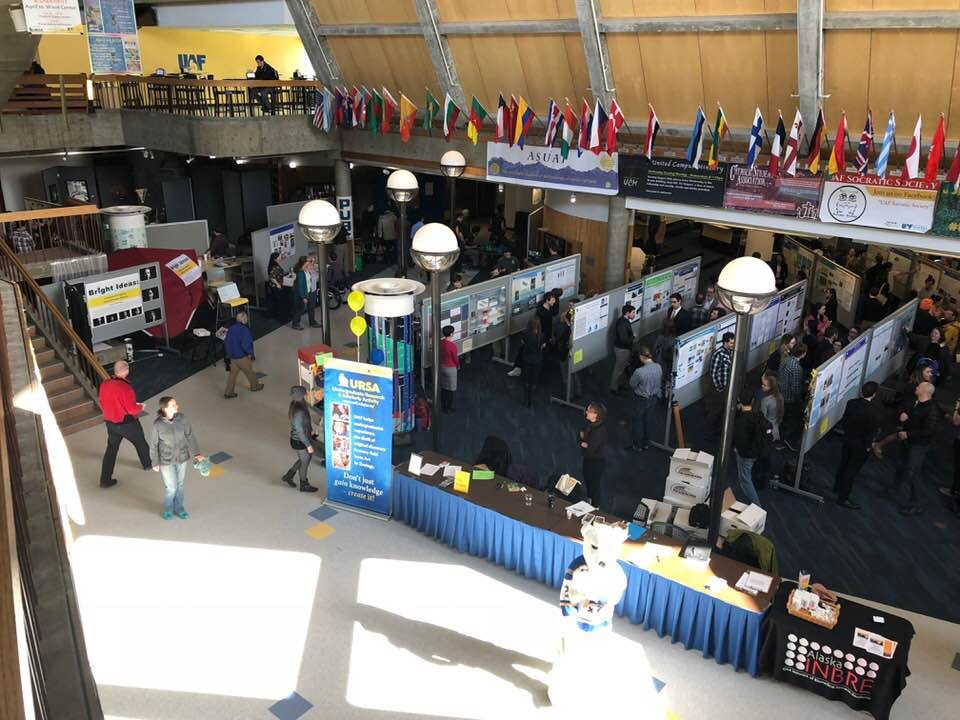 URSA Day in the Wood Center. Photo by Peter Webley.