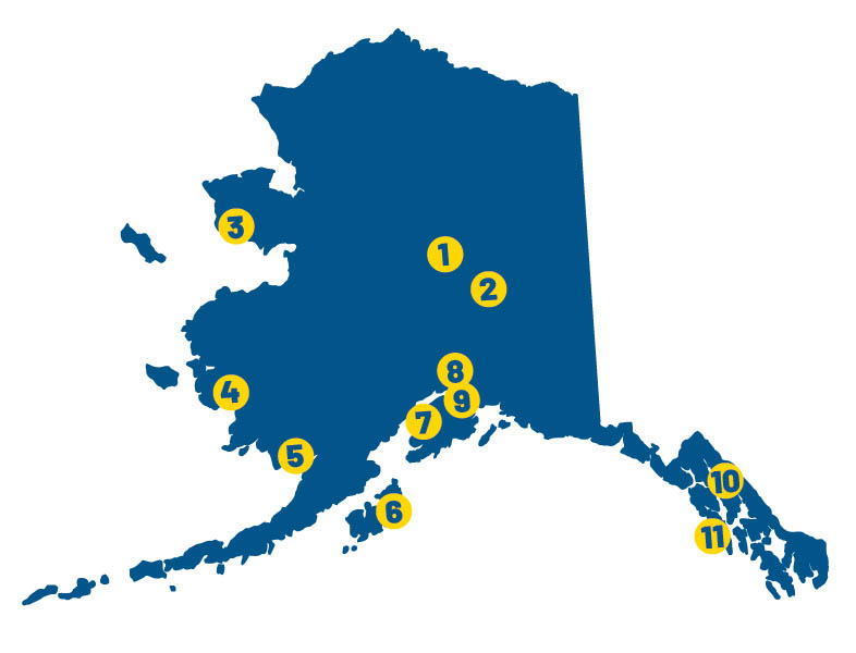 State of alaska map