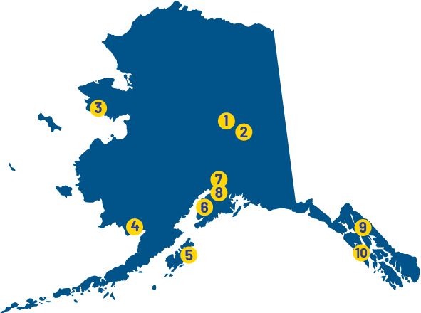 State of alaska map