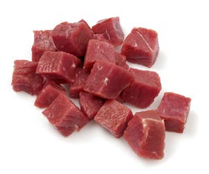Venison Cubed venison