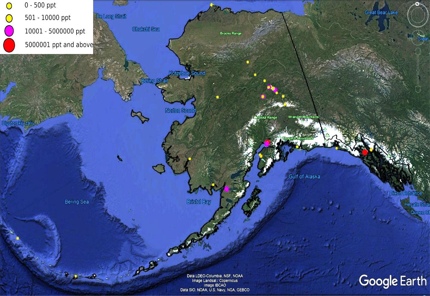 Google Earth PFAS contamination