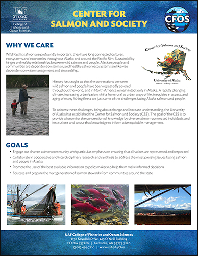 CFOS Center for Salmon and Society Flyer