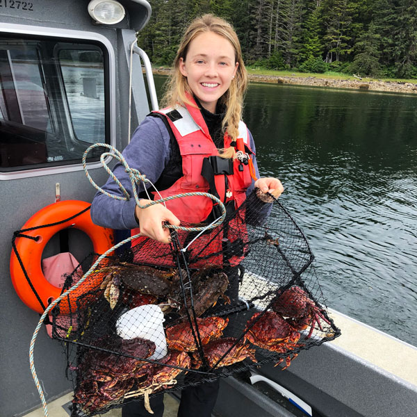 Becca Cates, M.S. student, Fisheries