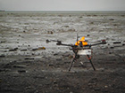 drone on beach