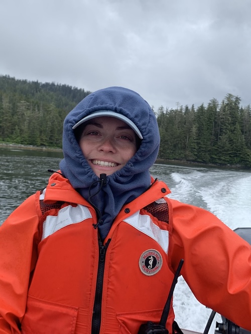 Photo of Alex Jenkins in boat