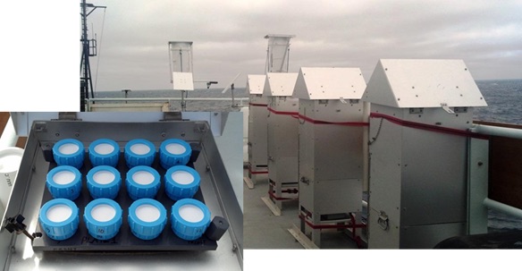 Figure 1. Sampling Equipment used during the Pacific Zonal Section Cruise.