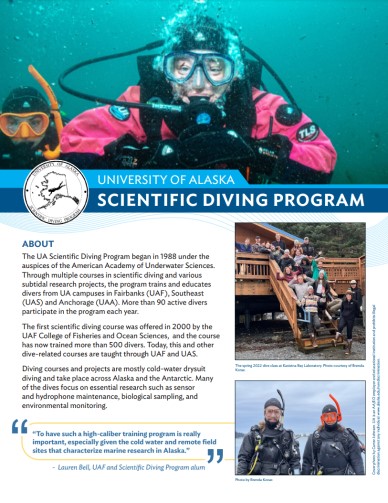 CFOS Scientific Diving Program Flyer PDF