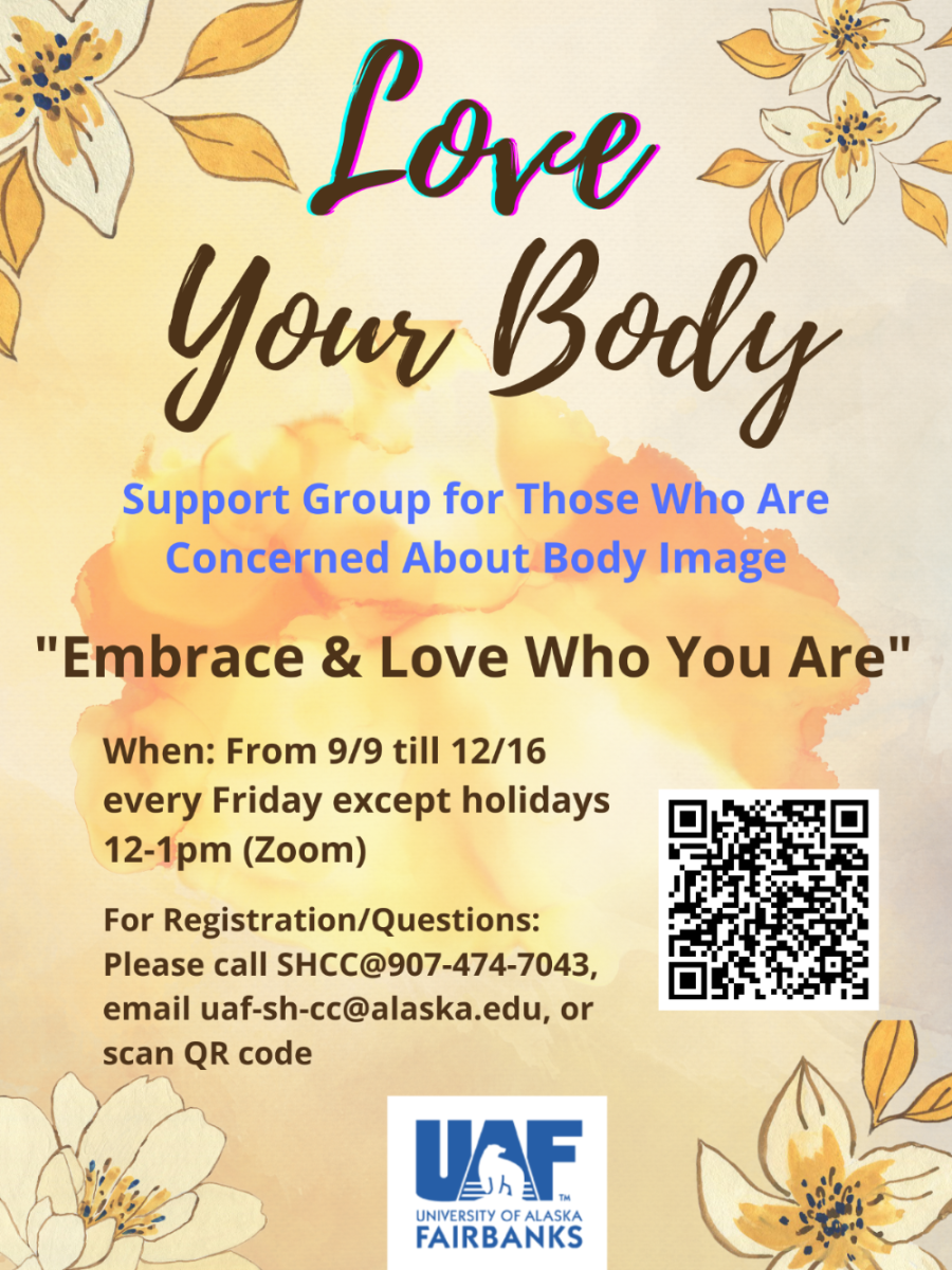 Flyer for Love Your Body - See full description below.