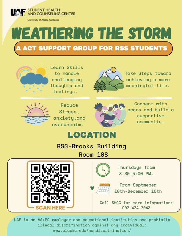 Support Group for RSS Students Flyer