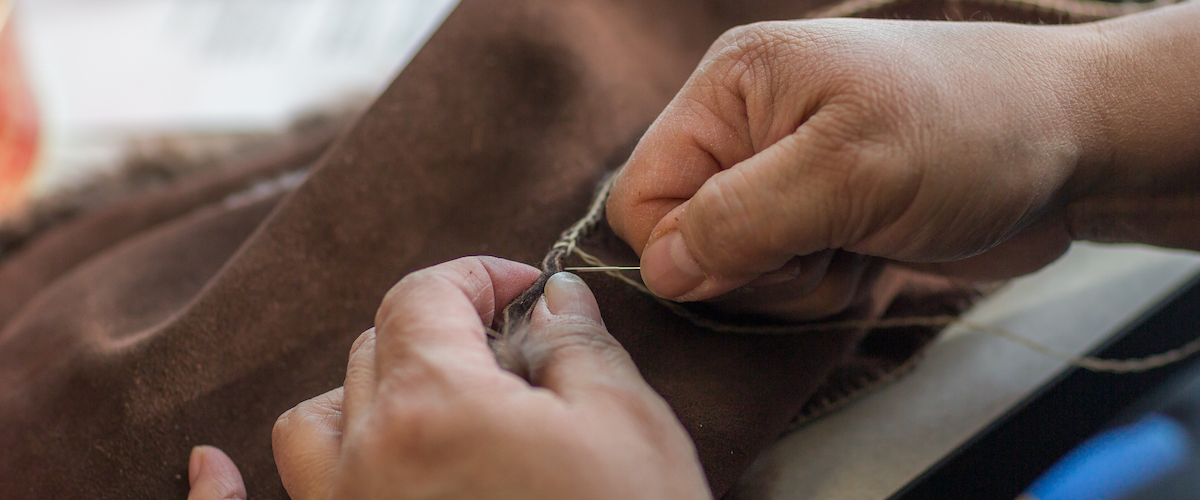 Beaver hat sewing