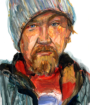 2012 portrait of Josh Spearman by Todd Sherman