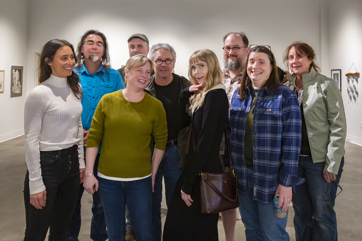 Back row, left to right: Dakaxeen Mehner, Jamie Smith, Charles Mason, J. Jason Lazarus, Wendy Croskrey. Front row, left to right: Sasha Bitzer, Zoe Jones, Lindsay Saunders, Teresa Shannon