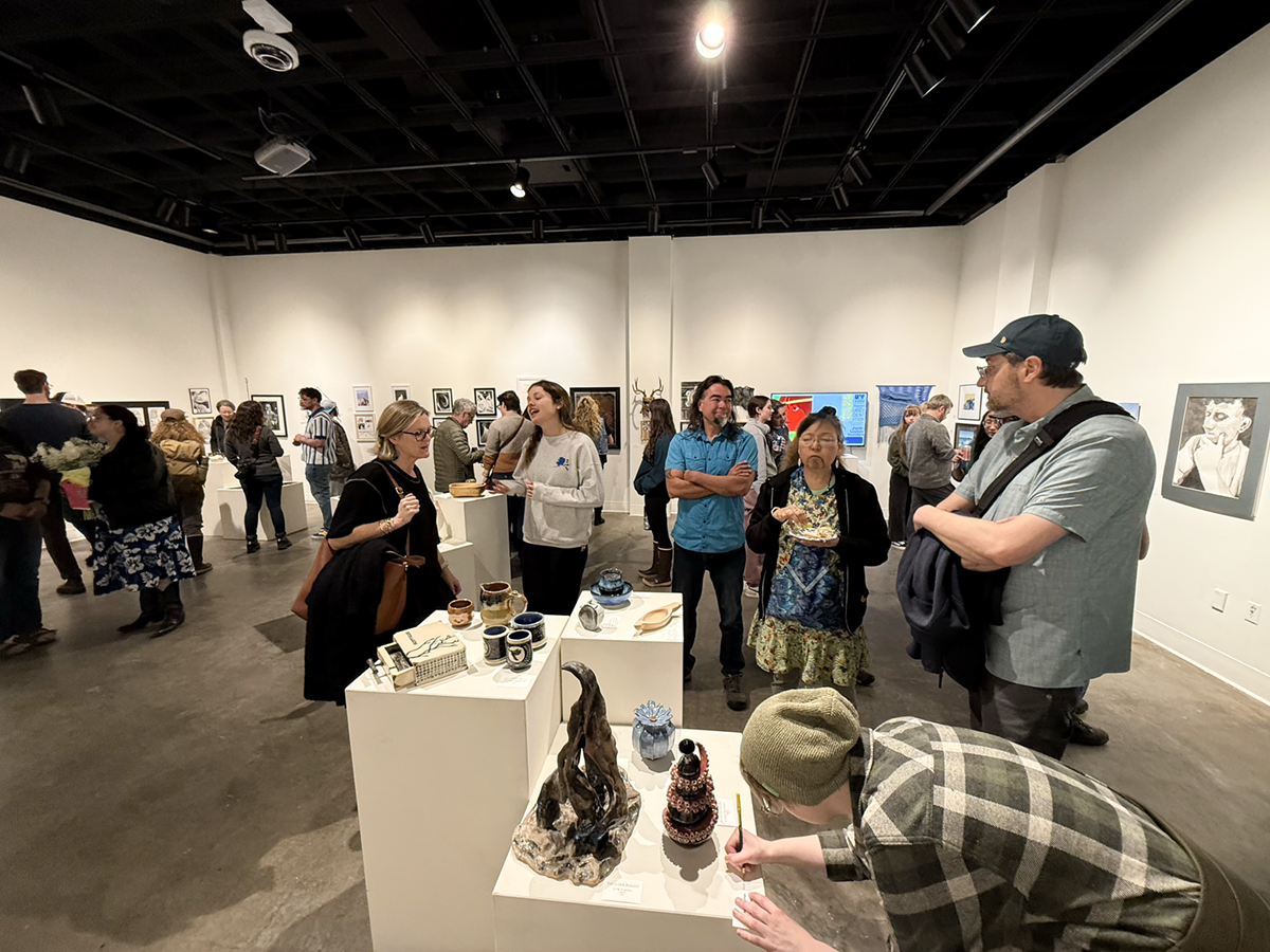 2025 Juried Student Exhibition opening reception. Photo by J. Jason Lazarus