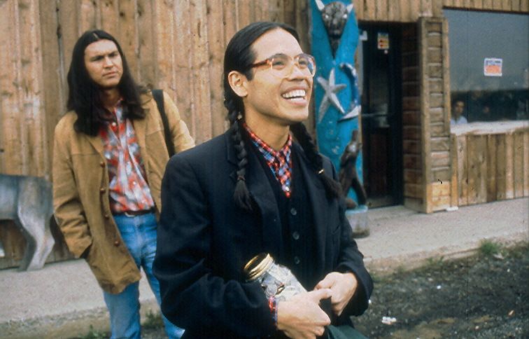 Evan Adams and Adam Beach in Smoke Signals (1998). Photo by Jill Sabella