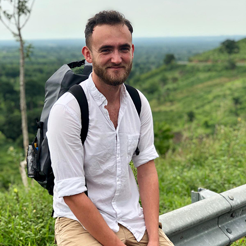 Panelist William Favel, Ph.D. Candidate at Washington State University, in the sub-Saharan African nation of Togo in 2018