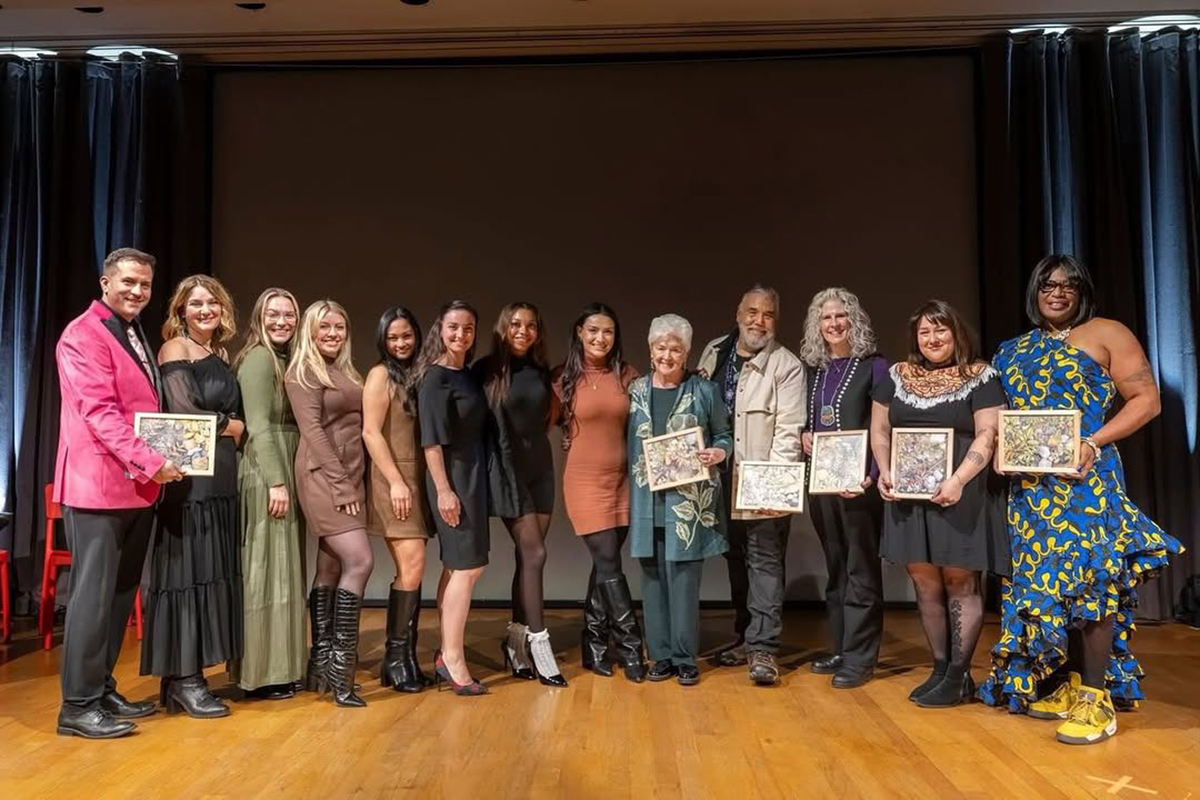 MoHagani with the 2025 Governor's Arts & Humanities Awards winners. Photo credit: Alaska Humanities Forum