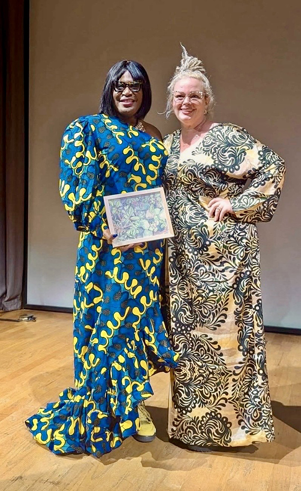MoHagani Magnetek and her wife, Juanita Magnetek, celebrate her Governor’s Arts & Humanities Award. Photo courtesy of Magnetek.