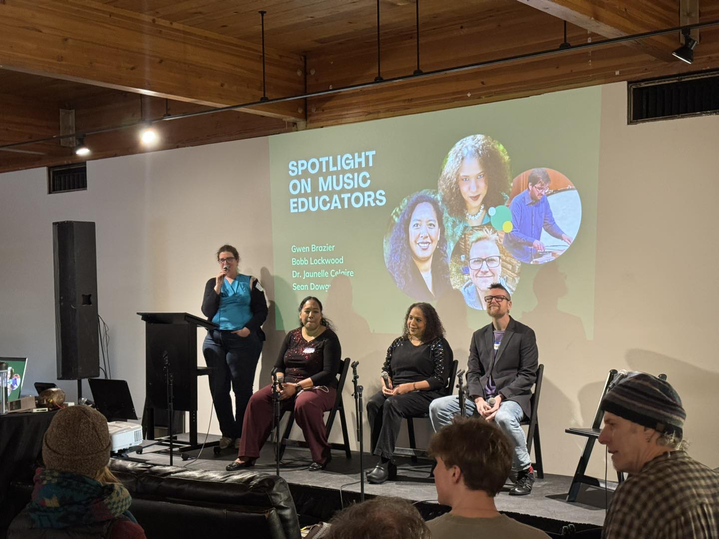 Spotlight on Music Educators panel at the 2025 Alaska Music Summit. Photo courtesy of the UAF Department of Music Facebook page.