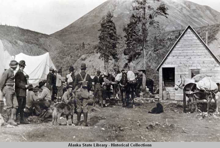 "Mining Camp" from the Digital Archives: Lorain Roberts Zacharias Photograph Collection, ca. 1903-1921. ASL-PCA-178.