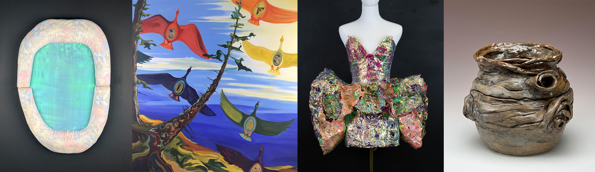 Artist credits left to right: Amy Edler, Iris Sutton, Sarah Dexter and Nick Dwyer