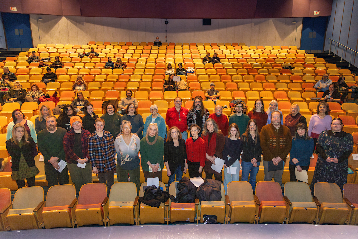2024 Solstice Poetry Cycle in the Salisbury Theatre, Jan. 30, 2025. (UAF photo by Leif Van Cise)