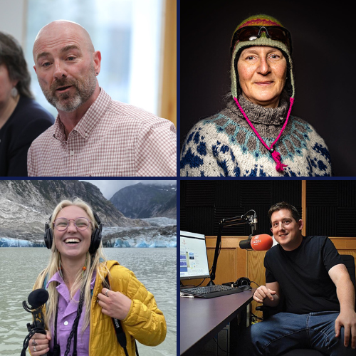 Clockwise from top left: panelists Gary Black, Diana Haecker, Ollie Williams and Sage Smiley