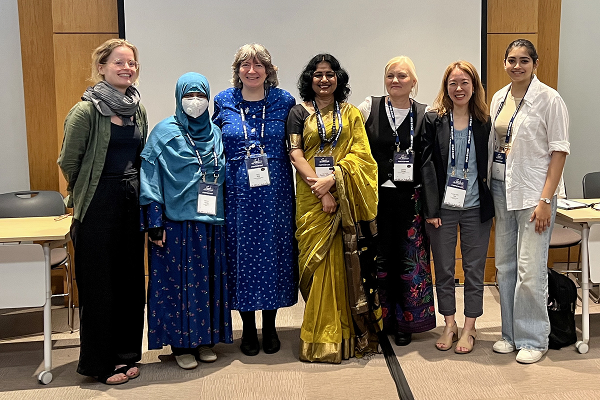 Carol Gray with participants from IPSA 2025. Photo courtesy of Gray