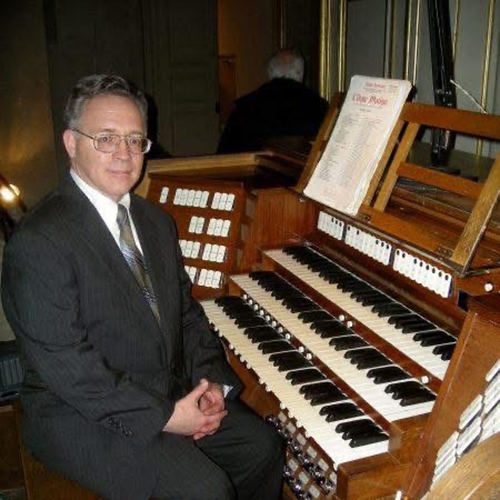 Photo courtesy of David Stech. University of Alaska Fairbanks Professor Emeritus David Stech has worked to transcribe the unwritten works of legendary organist Marcel Dupre.