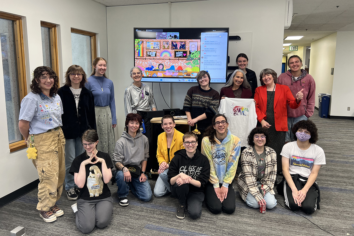 Group photo at the first WGSS/SAGE meeting of the 2026-2026 academic year. UAF Photo by Sarah Manriquez