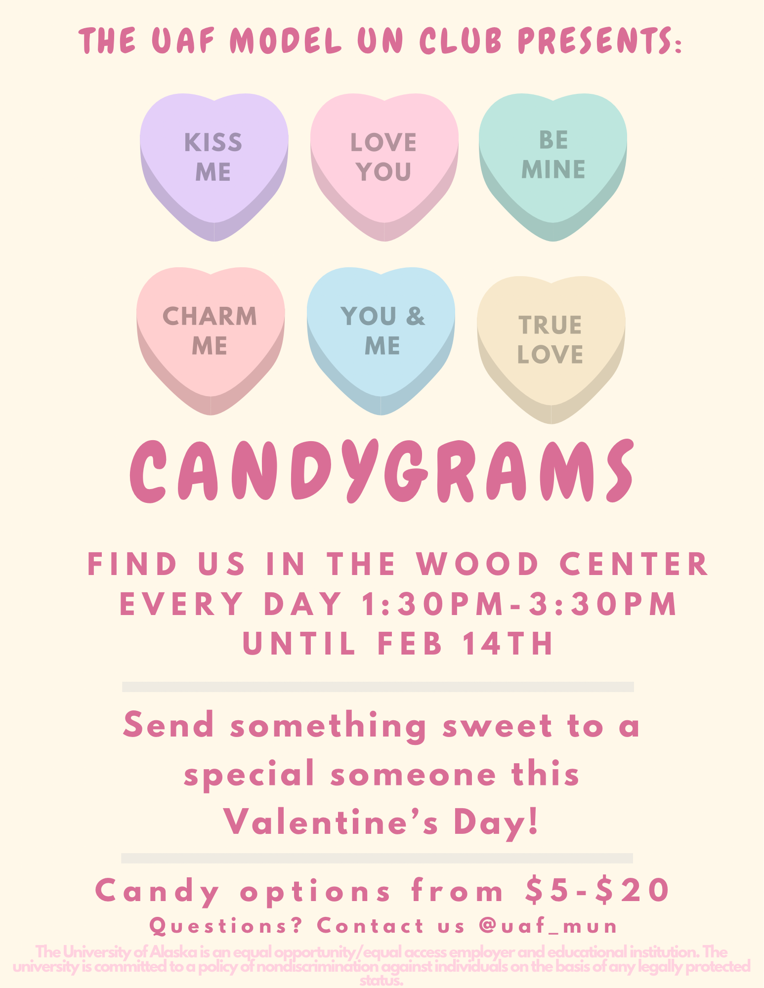 Model UN Club Candygram flyer