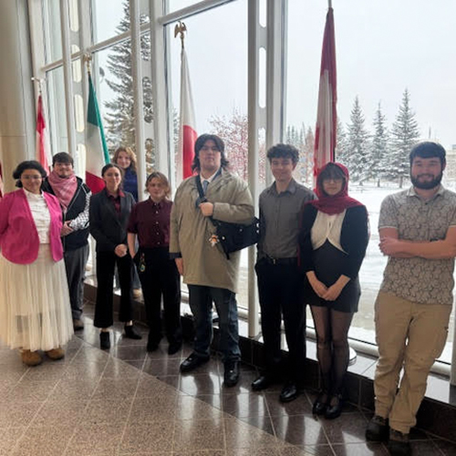 2025 UAF MUN participants. Photo courtesy of Lael Bartch.