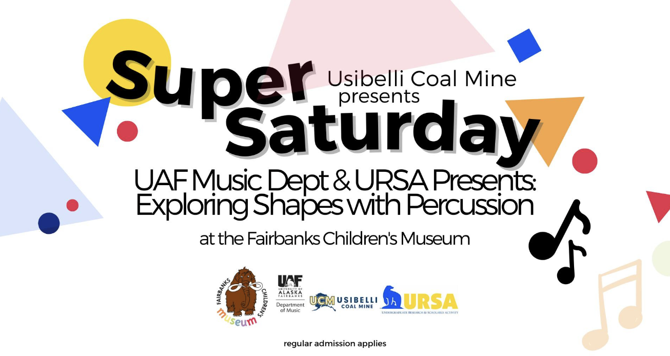 Flyer for Super Saturday at the Fairbanks Children's Museum
