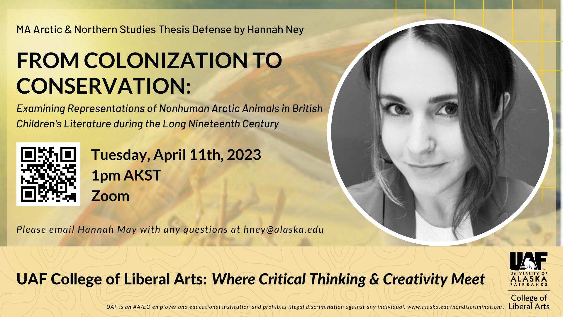 Event Poster for Hannah Ney