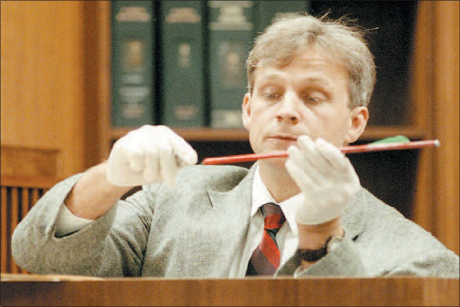 Fairbanks Police detective Aaron Ring, the prime investigator in the Hartman case, is seen here testifying in an unrelated case in 1998. 