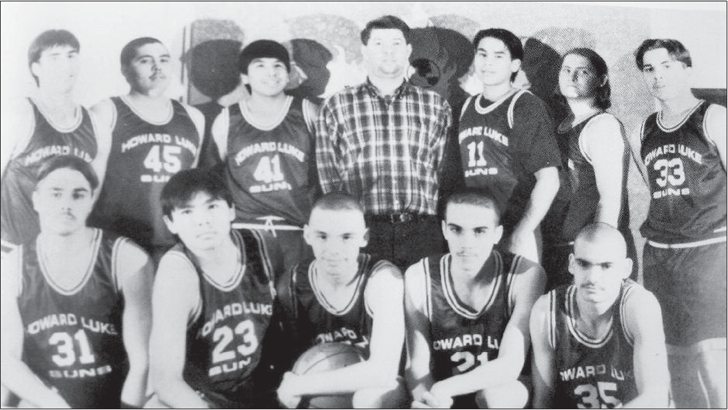 Police used the Howard Luke basketball team’s yearbook photo to jog Eugene Vent’s memory during the teen’s interrogation. In the back row, far left, is George Frese, and third from left is Eugene Vent. Marvin Roberts is in the front row, second from left.