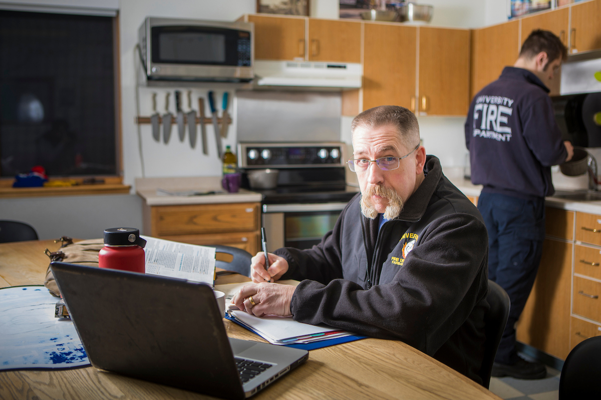 Capt. Ben Fleagle took several eLearning courses before receiving a bachelor of arts degree in history. UAF Photo by JR Ancheta
