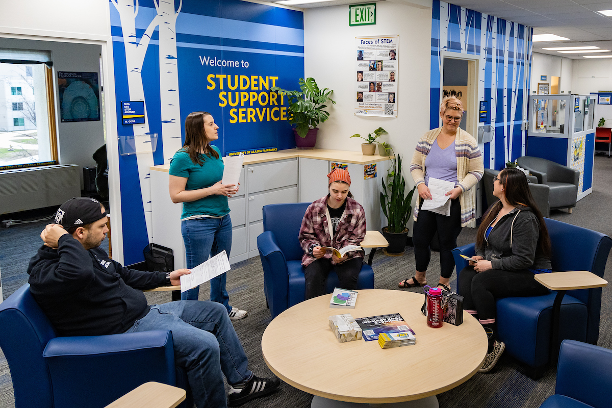 Student Support Services in the Gruening Building. UAF Photo by Leif Van Cise