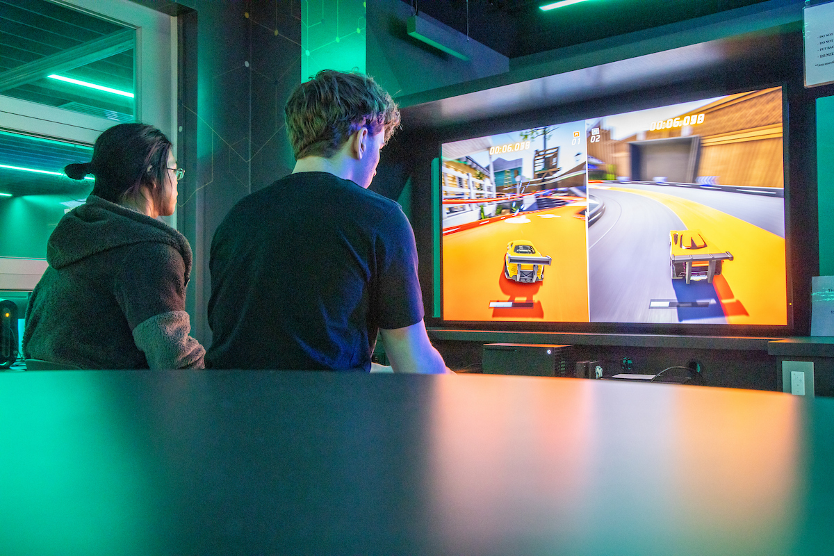 UAF eSports and Nanook Traditions host the spring of the Hill gaming Tournament at the eSports Lounge on Friday, April 19, 2024. UAF Photo by Marina Barbosa Santos