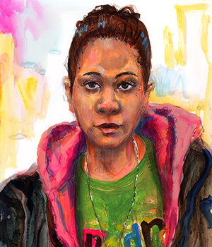 2010 portrait of Ashley Webb by Todd Sherman