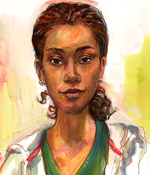 2017 portrait of Patrice Frazier by Todd Sherman