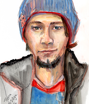 2016 portrait of Tarron McIntyre by Todd Sherman