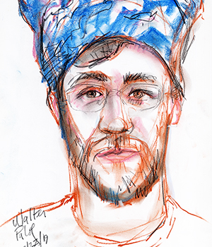 2019 portrait of Walter Palof by Todd Sherman