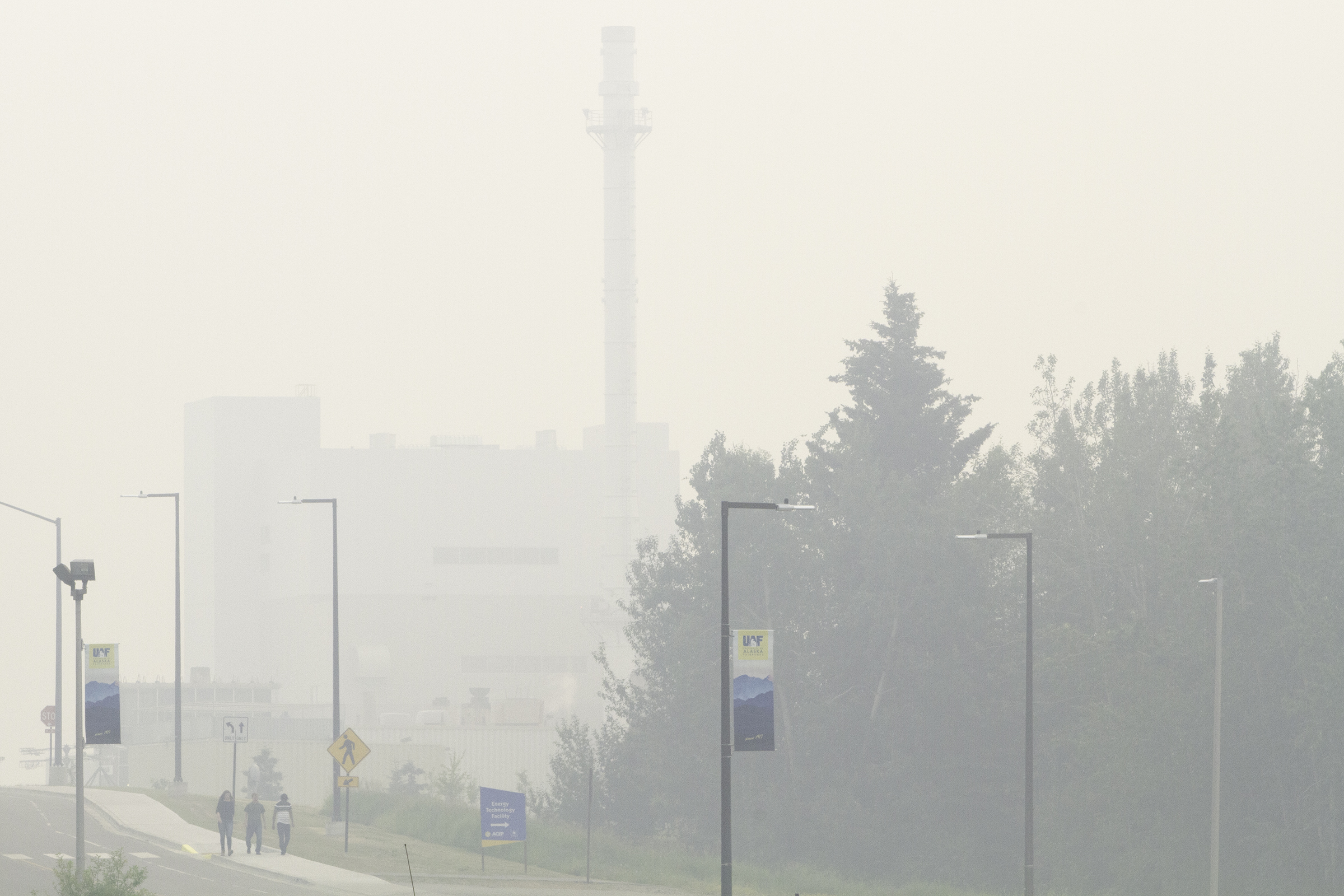 UAF campus filled with smoke