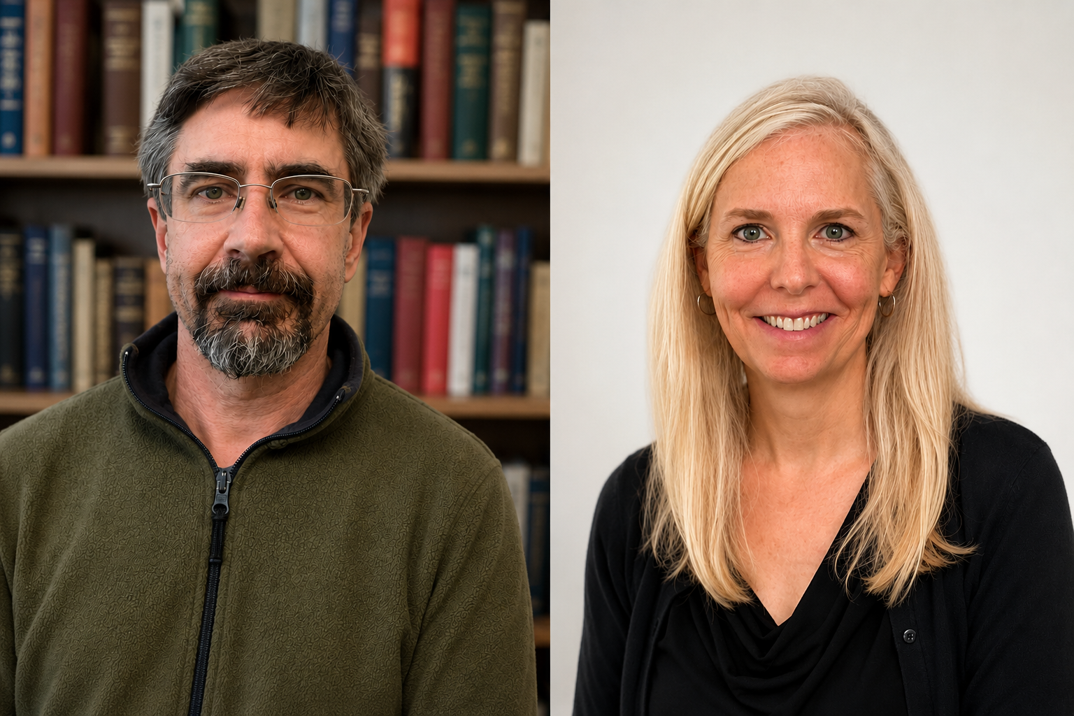 Derek Sikes and Jill Faudree headshots