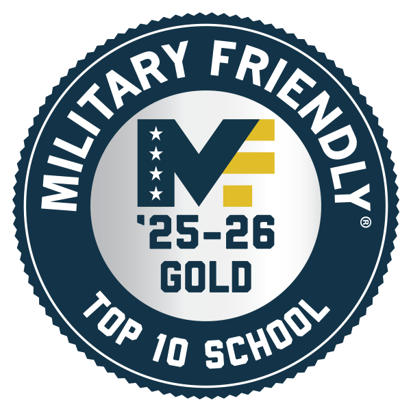 Military Friendly Top 10 School badge