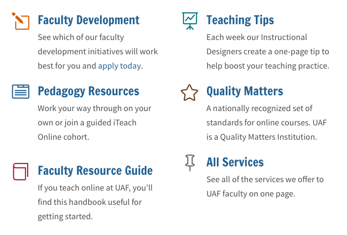 iTeach webpage screenshot