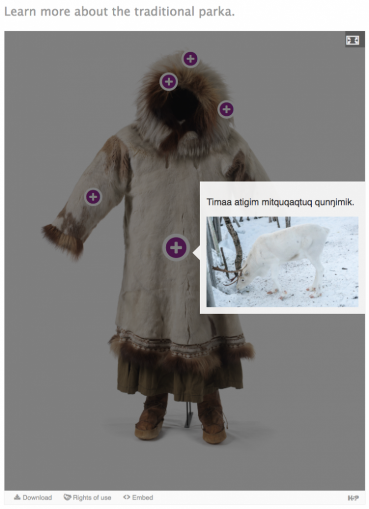 Screenshot of the Inupiaq website